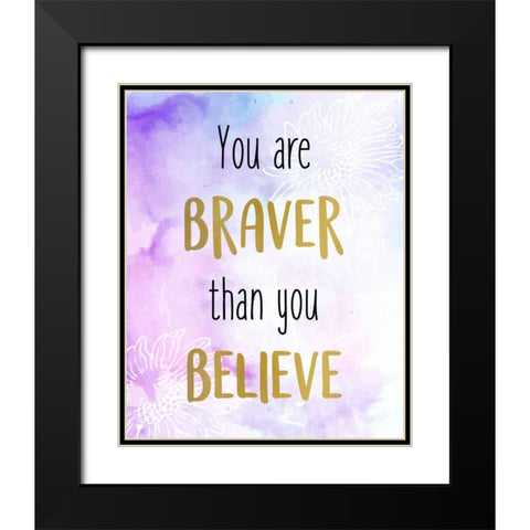 You Are 1 Black Modern Wood Framed Art Print with Double Matting by Allen, Kimberly