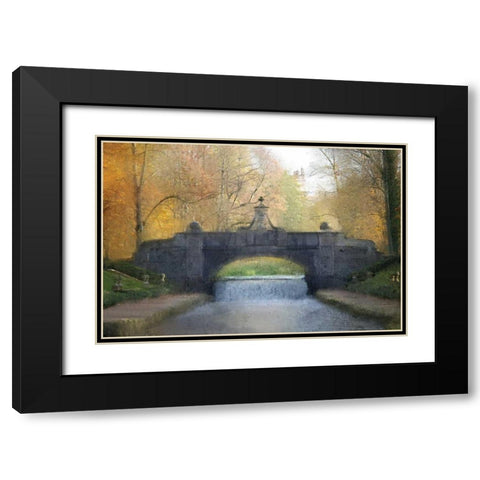 Across the Bridge Black Modern Wood Framed Art Print with Double Matting by Allen, Kimberly