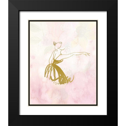 Movement 2 Black Modern Wood Framed Art Print with Double Matting by Allen, Kimberly