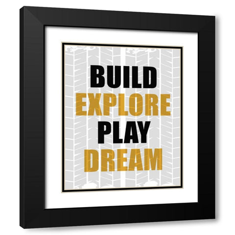 Build Explore 2 Black Modern Wood Framed Art Print with Double Matting by Allen, Kimberly