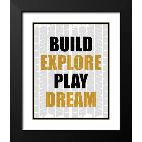 Build Explore 2 Black Modern Wood Framed Art Print with Double Matting by Allen, Kimberly