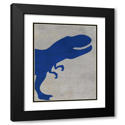 Rawr 1 Black Modern Wood Framed Art Print with Double Matting by Allen, Kimberly
