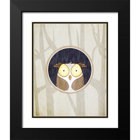 Forest Animals 2 Black Modern Wood Framed Art Print with Double Matting by Allen, Kimberly