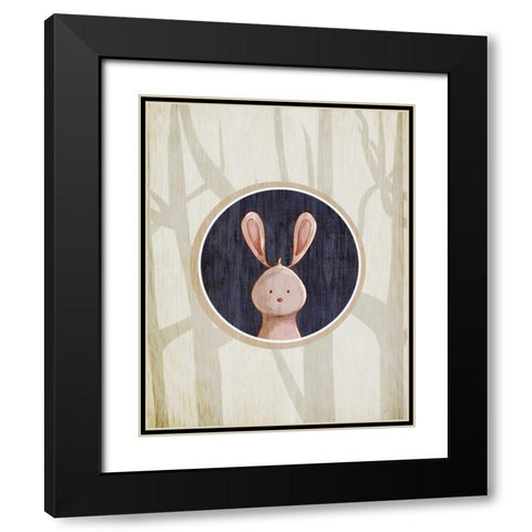 Forest Animals 4 Black Modern Wood Framed Art Print with Double Matting by Allen, Kimberly