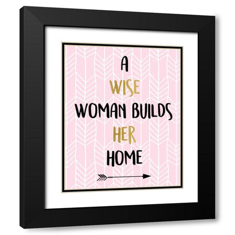 A Wise Woman Black Modern Wood Framed Art Print with Double Matting by Allen, Kimberly