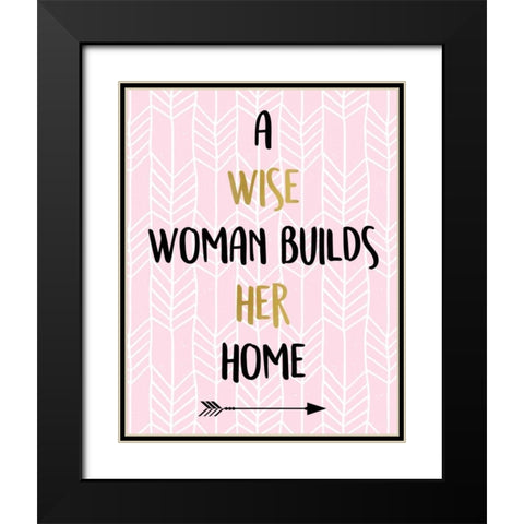 A Wise Woman Black Modern Wood Framed Art Print with Double Matting by Allen, Kimberly