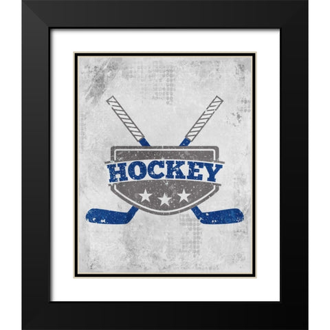 Lets Play 1 Black Modern Wood Framed Art Print with Double Matting by Allen, Kimberly