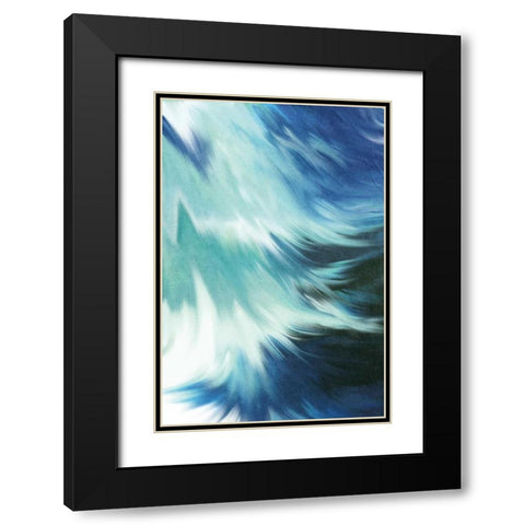 Blue Mood Black Modern Wood Framed Art Print with Double Matting by Allen, Kimberly