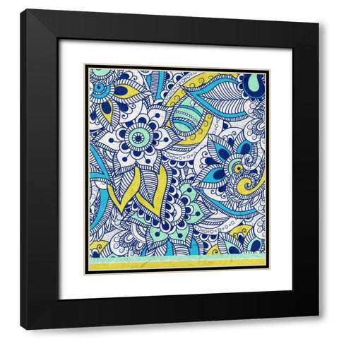 Color Me Black Modern Wood Framed Art Print with Double Matting by Allen, Kimberly