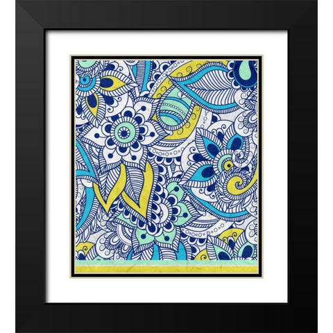 Color Me Black Modern Wood Framed Art Print with Double Matting by Allen, Kimberly