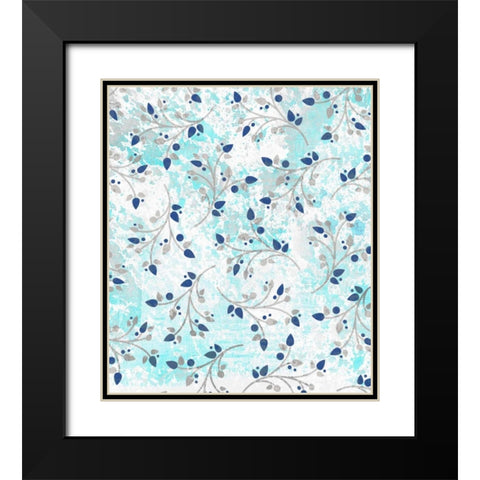 Watercolor Branches Black Modern Wood Framed Art Print with Double Matting by Allen, Kimberly