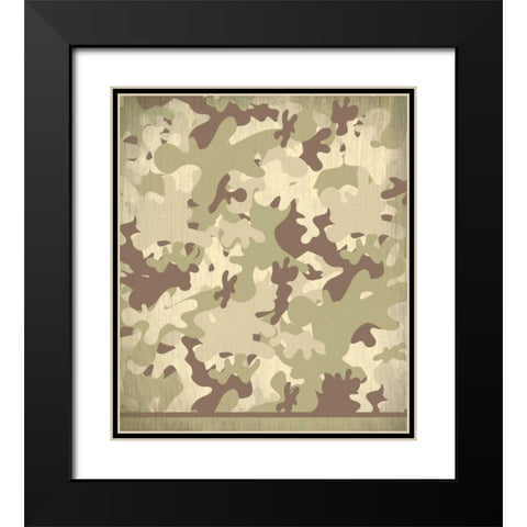 Camo Black Modern Wood Framed Art Print with Double Matting by Allen, Kimberly