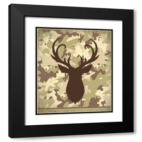 Lets go Hunting Black Modern Wood Framed Art Print with Double Matting by Allen, Kimberly