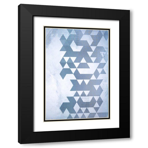 Disrupted Time Black Modern Wood Framed Art Print with Double Matting by Allen, Kimberly