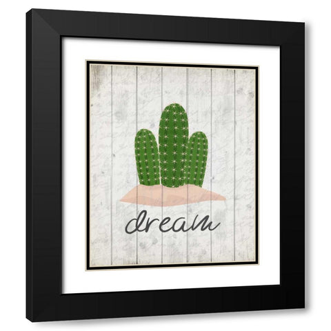 Cactus Dream Black Modern Wood Framed Art Print with Double Matting by Allen, Kimberly