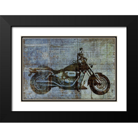 Lets Ride Black Modern Wood Framed Art Print with Double Matting by Kimberly, Allen