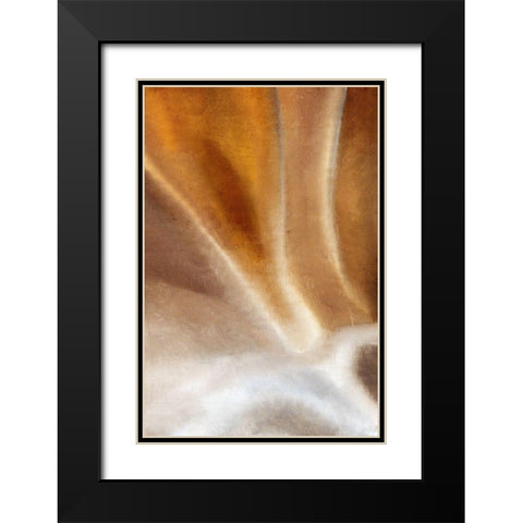 Copper Wave Black Modern Wood Framed Art Print with Double Matting by Kimberly, Allen