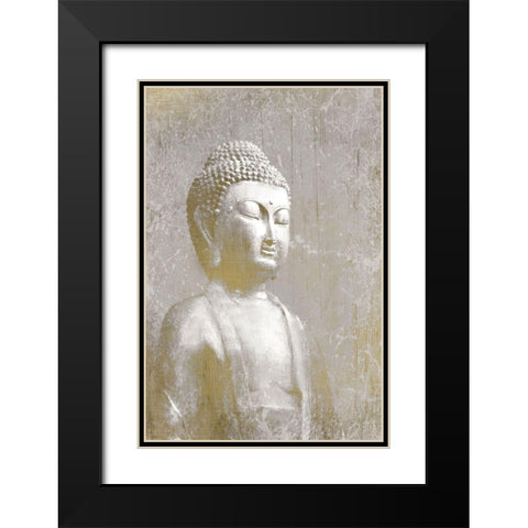 Buddha Dreams Black Modern Wood Framed Art Print with Double Matting by Kimberly, Allen