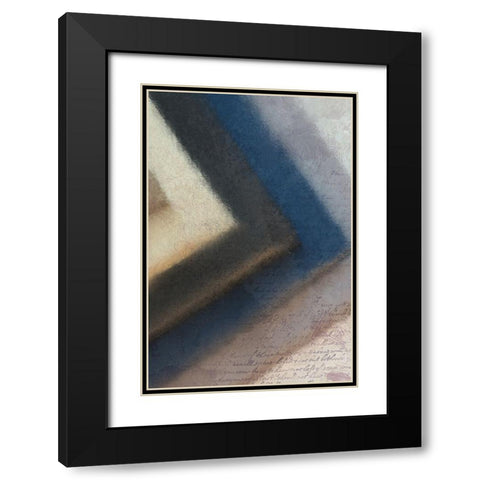 Colbalt Corner Black Modern Wood Framed Art Print with Double Matting by Kimberly, Allen
