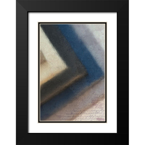 Colbalt Corner Black Modern Wood Framed Art Print with Double Matting by Kimberly, Allen