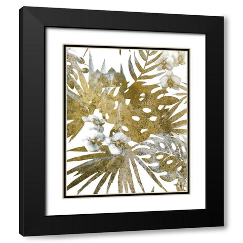 Tropic Bloom 2 Black Modern Wood Framed Art Print with Double Matting by Kimberly, Allen