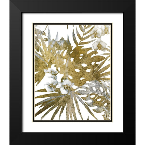 Tropic Bloom 2 Black Modern Wood Framed Art Print with Double Matting by Kimberly, Allen