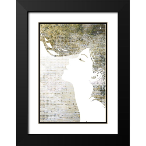 Golden Dreams 1 Black Modern Wood Framed Art Print with Double Matting by Kimberly, Allen