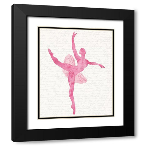 Dance 1 Black Modern Wood Framed Art Print with Double Matting by Kimberly, Allen