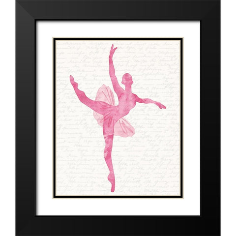 Dance 1 Black Modern Wood Framed Art Print with Double Matting by Kimberly, Allen