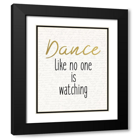 Dance 2 Black Modern Wood Framed Art Print with Double Matting by Kimberly, Allen