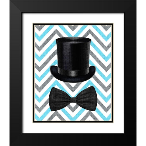 Little Man 3 Black Modern Wood Framed Art Print with Double Matting by Kimberly, Allen