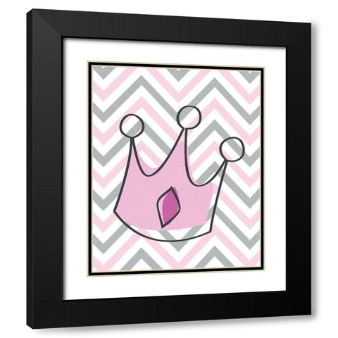 Little Princess 1 Black Modern Wood Framed Art Print with Double Matting by Kimberly, Allen