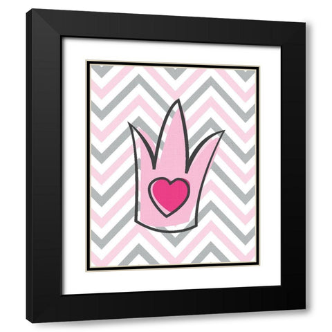 Little Princess 3 Black Modern Wood Framed Art Print with Double Matting by Kimberly, Allen