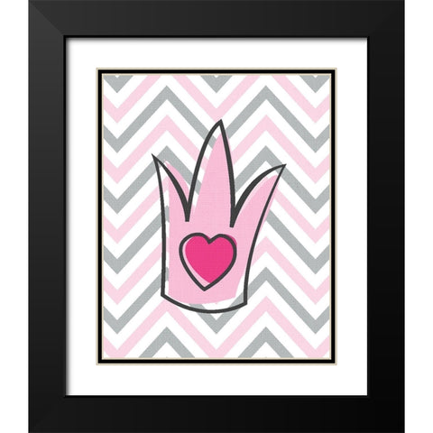 Little Princess 3 Black Modern Wood Framed Art Print with Double Matting by Kimberly, Allen
