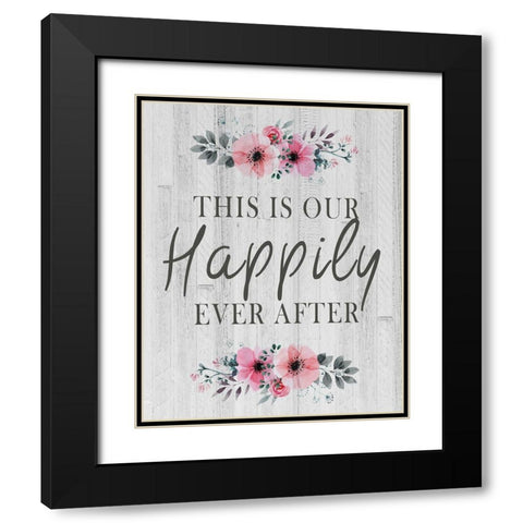 This is Our Black Modern Wood Framed Art Print with Double Matting by Kimberly, Allen