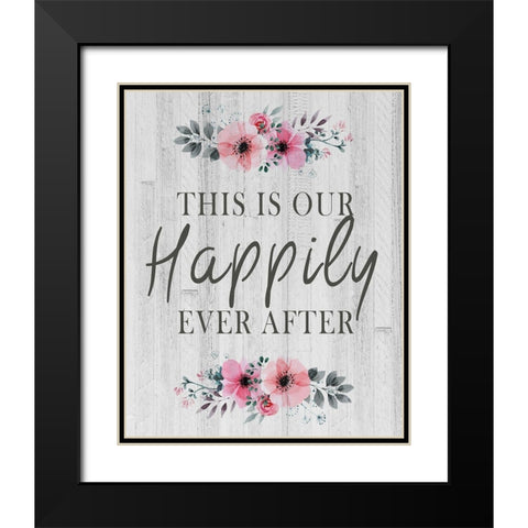 This is Our Black Modern Wood Framed Art Print with Double Matting by Kimberly, Allen