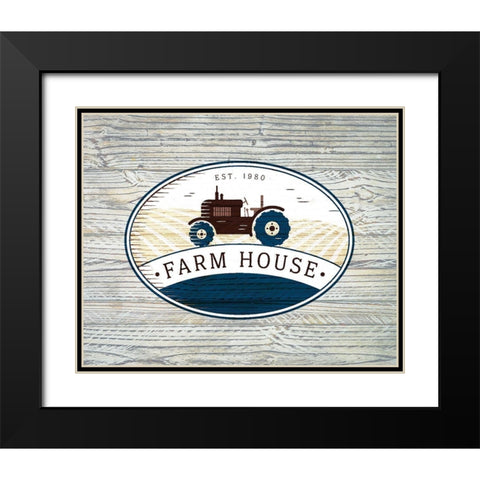 Farm House Black Modern Wood Framed Art Print with Double Matting by Kimberly, Allen