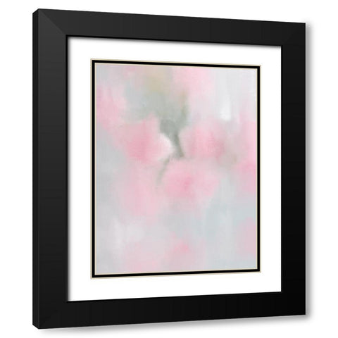 First Blush Black Modern Wood Framed Art Print with Double Matting by Kimberly, Allen