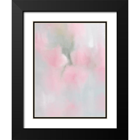 First Blush Black Modern Wood Framed Art Print with Double Matting by Kimberly, Allen