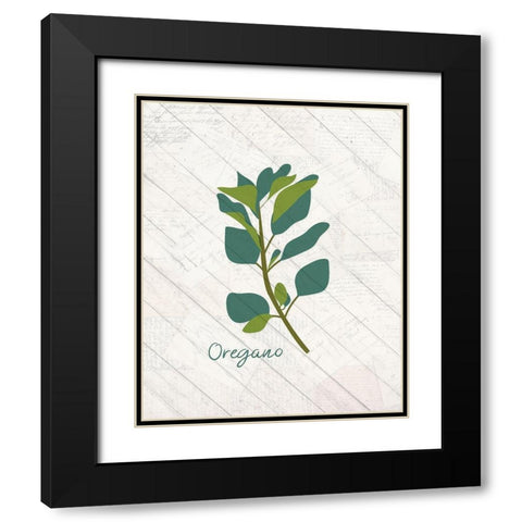Fresh Herbs 2 Black Modern Wood Framed Art Print with Double Matting by Kimberly, Allen