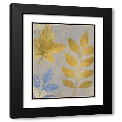 Autumn Gold 1 Black Modern Wood Framed Art Print with Double Matting by Kimberly, Allen