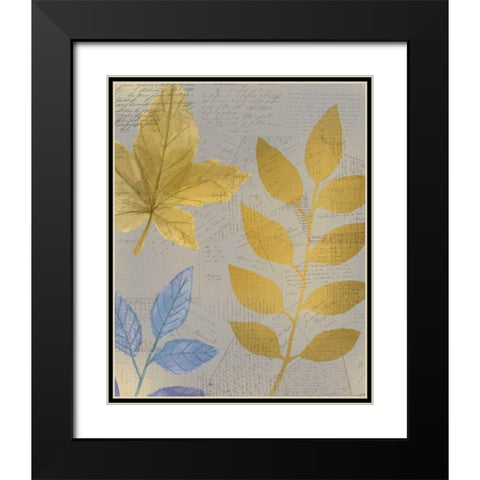 Autumn Gold 1 Black Modern Wood Framed Art Print with Double Matting by Kimberly, Allen