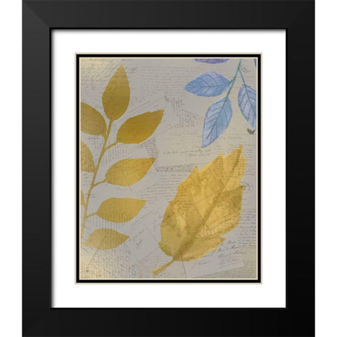 Autumn Gold 2  Black Modern Wood Framed Art Print with Double Matting by Kimberly, Allen