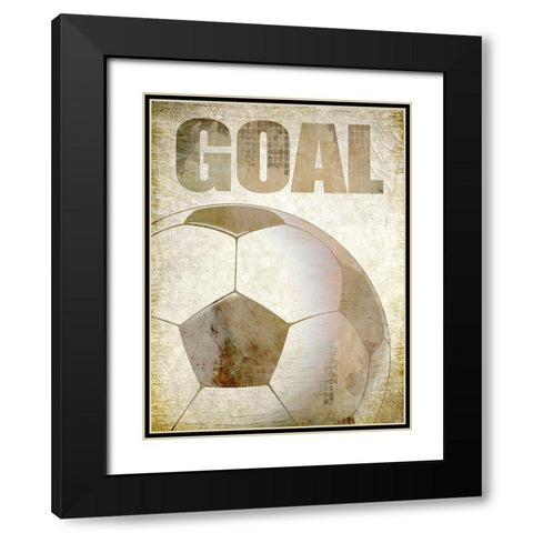 Goal Black Modern Wood Framed Art Print with Double Matting by Kimberly, Allen