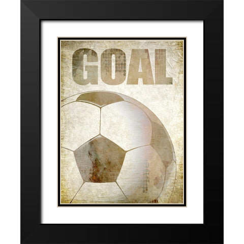 Goal Black Modern Wood Framed Art Print with Double Matting by Kimberly, Allen