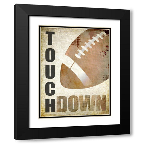 Touch Down Black Modern Wood Framed Art Print with Double Matting by Kimberly, Allen