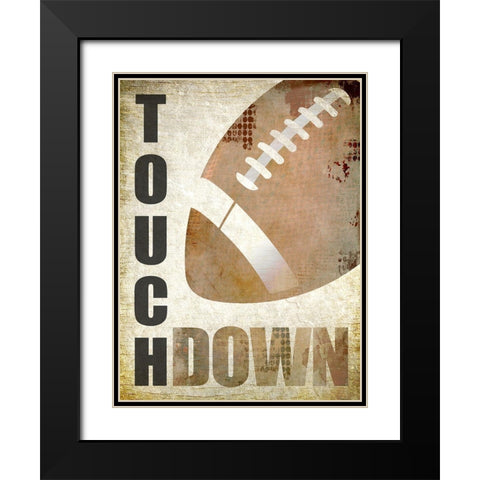 Touch Down Black Modern Wood Framed Art Print with Double Matting by Kimberly, Allen