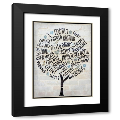 Family Time 4 Black Modern Wood Framed Art Print with Double Matting by Kimberly, Allen