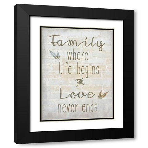 Family Time 5 Black Modern Wood Framed Art Print with Double Matting by Kimberly, Allen