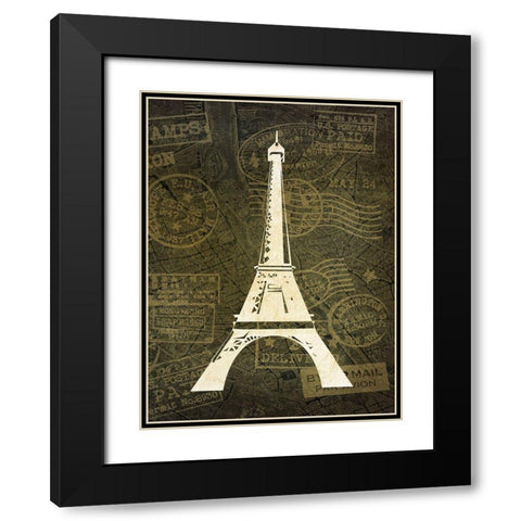 Wanderlust 5 Black Modern Wood Framed Art Print with Double Matting by Kimberly, Allen